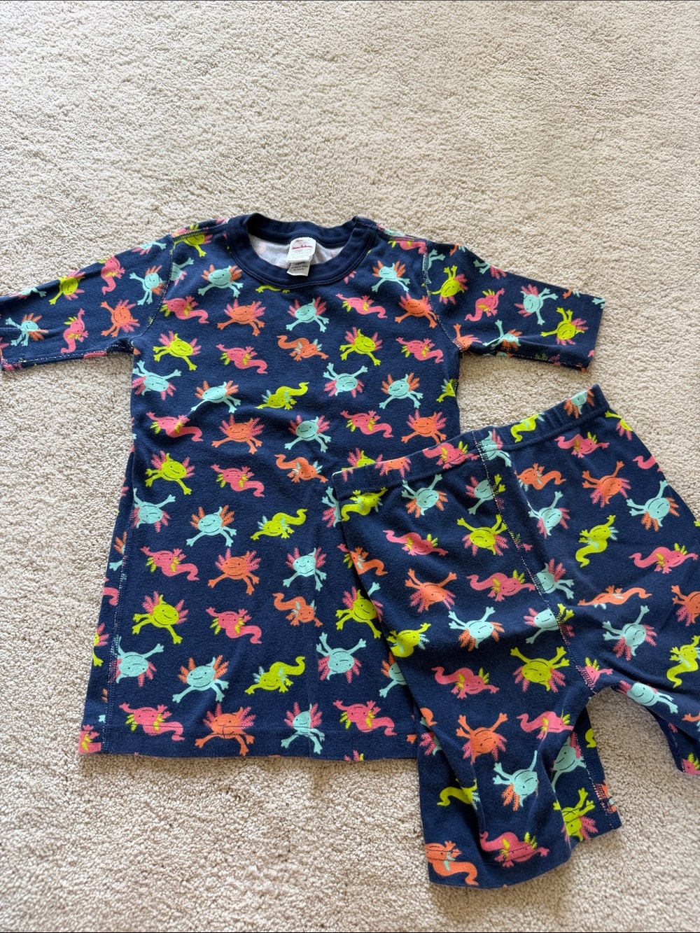 Hanna Anderson Axolotl Pajama Set, Size 12